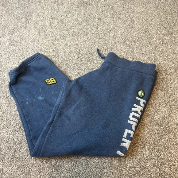 vtg y2k Victorias Secret Pink Sweatpants Womens Small Property Of Pink 98 Peace - Picture 1 of 16